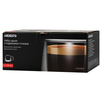 Ardesto Double Wall Cup Set 2pcs 200ml - buy, prices for Supermarket "Kharkiv" - photo 1