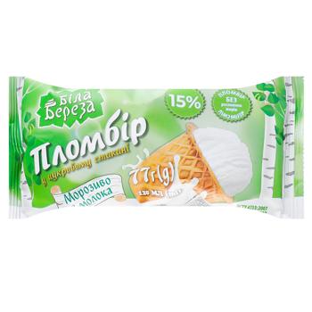 Bila Bereza Plombir Ice Cream in Sugar Cup 77g - buy, prices for EKO Market - photo 1