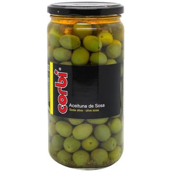 Corbi Green Olives Aged in Caustic Soda with Pits in Brine 700g - buy, prices for METRO - photo 1