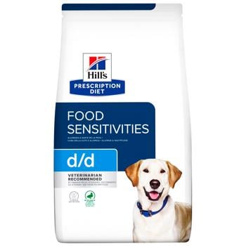 Корм сухой Hill’s Prescription Diet Food Sensitivities d/d с уткой и рисом для собак всех пород с пищевой аллергией 12кг - купить, цены на MasterZoo - фото 1