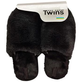Twins 11164 HS-LUХ Fur Graphite Men's Slippers s.42/43