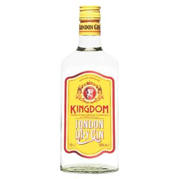 Джин Kingdom London dry gin 38% 0.7л - купити, ціни на Grono - фото 1