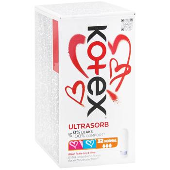 Kotex Normal Ultra Sorb Tampons 32pcs - buy, prices for Supermarket "Kharkiv" - photo 3