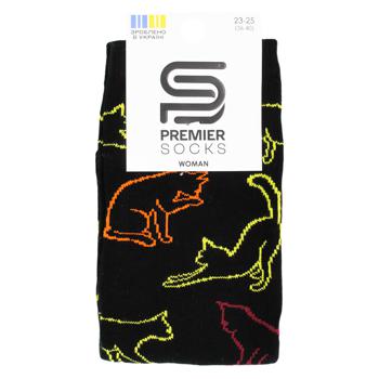 Носки Premier Socks Котики мод 4 женские классические высокие р.23-25 - купить, цены на ЕКО Маркет - фото 1