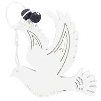 Shiny White Double Pendant Doves - buy, prices for - photo 3