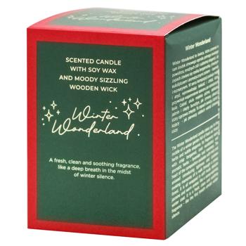 Свічка ароматична Bartek Candles Зимова країна чудес соєва в склі 150г