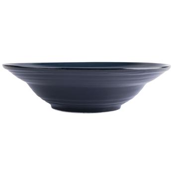 Krauff Lucerne Black&Blue Deep Plate 21.2cm - buy, prices for ULTRAMARKET - photo 1