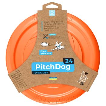 PitchDog Plate Dog Fetch Toy 24cm Orange - buy, prices for MasterZoo - photo 1