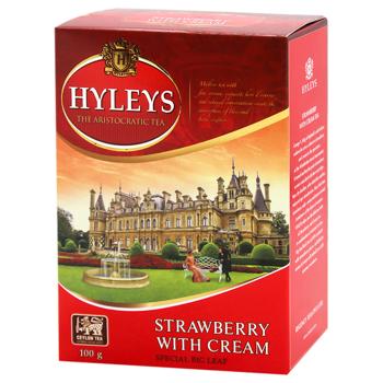 Hyleys Strawberry with Cream Black Tea 100g