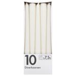 Bolsius Festive Cone White Candle 245/23mm U8437