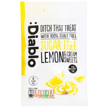 Карамель Diablo Лимон-вершки без цукру 75г - купити, ціни на WINETIME - фото 1