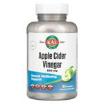 Яблучний оцет, Apple Cider Vinegar, KAL, смак зеленого яблука, 500 мг, 60 жувальних таблеток