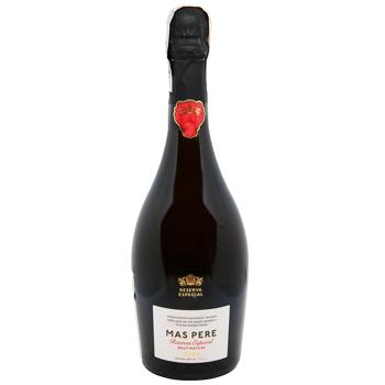Вино игристое Mas Pere Reserva Especial Brut Nature белое брют 11,5% 0,75л