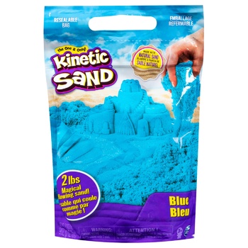 Песок кинетический Kinetic Sand для творчества синий 907г - купить, цены на КОСМОС - фото 1