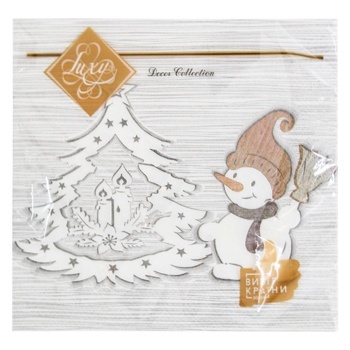 Luxy Christmas Paper Napkins 33х33 3 layers 18cm - buy, prices for MegaMarket - photo 1