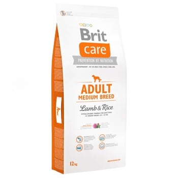 Brit Care Dry Food with Lamb and Rice for Adult Dogs of Medium Breeds 12kg - buy, prices for Tavria V - photo 1