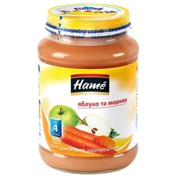 Hame Apple and Carrot Puree 190g - buy, prices for Tavria V - photo 1