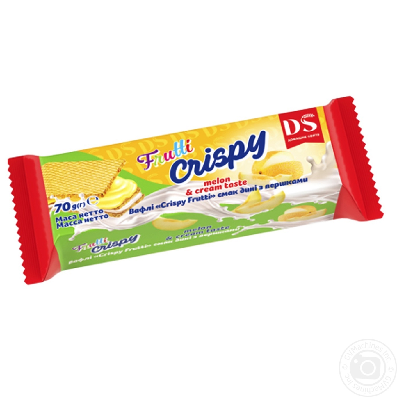 

Вафли Домашне свято Crispy Frutti Дыня со сливками 70г