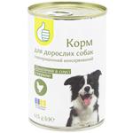 Auchan Wet Food with Chicken for Dogs 415g