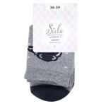 Siela Squirrel High Classic Terry Women's Socks s.36-39 Grey