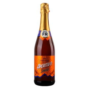 Напиток винный игристый Fratelli Aperativo Spitz белый полусладкий 6-6,9% 0,75л - купить, цены на КОСМОС - фото 1