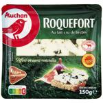 Сыр Auchan Roquefort 52% 150г