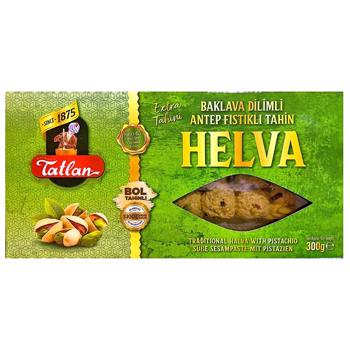 Tatlan Tahini Pistachio Halva in Form of Baklava Mini 300g - buy, prices for Auchan - photo 1