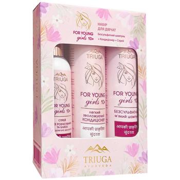 Triuga Ayurveda Shampoo 250ml + Conditioner 250ml + Hair Spray 200ml Skincare Gift Set