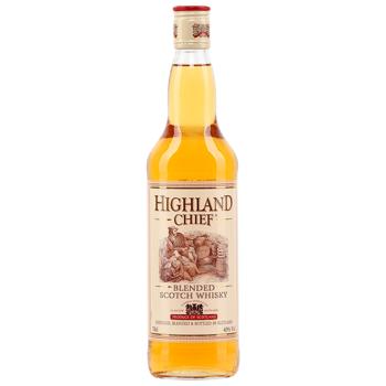 Виски Highland Chief 3 года 40% 0,7л