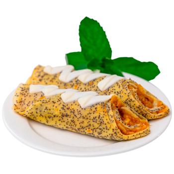 Блинчики с карамелизированным яблоком 150г - купить, цены на Торба - фото 1