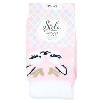 Siela Deer Classic Terry Women's Socks s.39-42 Pink