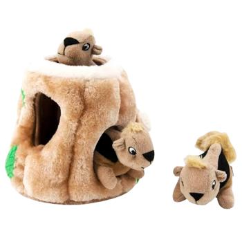 Игрушка для собак Outward Hound Hide-A-Squirrel интерактивная плюш 17см - купить, цены на - фото 2