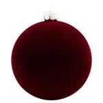 Velvet Burgundy Christmas Tree Ball 6cm