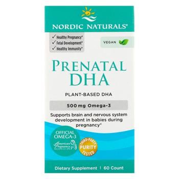 Nordic Naturals, Prenatal DHA, 500 mg, 60 Soft Gels - купити, ціни на - фото 4