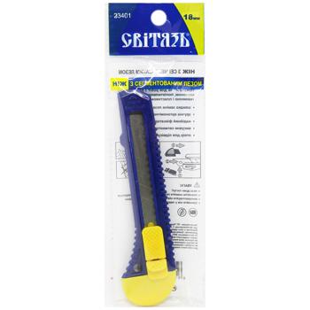 Svityaz Knife Plastic 18mm - buy, prices for Auchan - photo 1