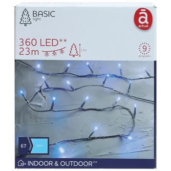 Гірлянда Actuel з пультом 360LED синя 9 програм 23,3м