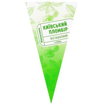 Морозиво Максхолод Київський Пломбір Фісташковий ріжок 110г - купити, ціни на - фото 2