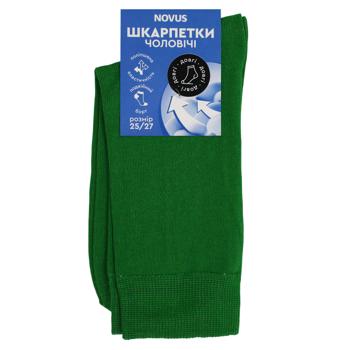 Носки мужские Novus длинные р.25-27 зеленый - купить, цены на NOVUS - фото 1
