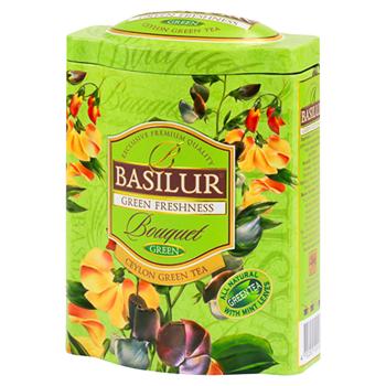 Чай зелений Basilur 100г - купити, ціни на Чудо Маркет - фото 1