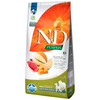 Farmina N&D Pumpkin Dry Food with Duck, Melon and Pumpkin for Medium and Large Breed Dogs 12kg - buy, prices for MasterZoo - photo 1