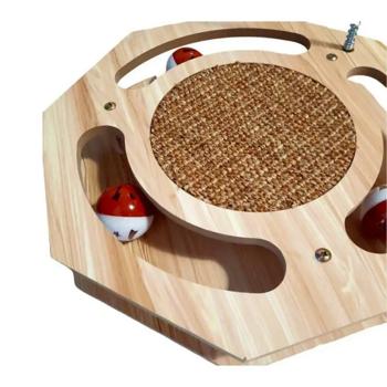 MasterZoo Play Scratching Post with Feathers and Balls 30x30x38cm - buy, prices for MasterZoo - photo 4