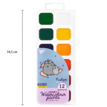 Краски акварельные Yes Pusheen медовые 12 цветов - купить, цены на Идеал - фото 3