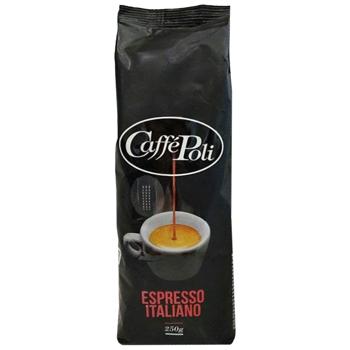 Кава в зернах Caffe Poli Espresso Italiano Nero 250г - купити, ціни на Чудо Маркет - фото 1