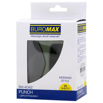 Buromax Morandi Style Green Metal Hole Punch