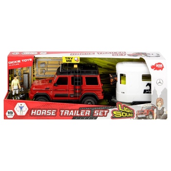 Игровой набор Dickie Toys плейлайф перевозка лошадей с внедорожником - купить, цены на - фото 1