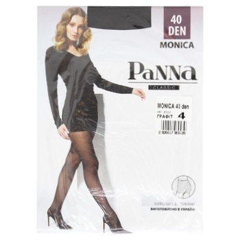 Колготы Panna Monica Grafite 40 женские р.4 - купить, цены на МегаМаркет - фото 1