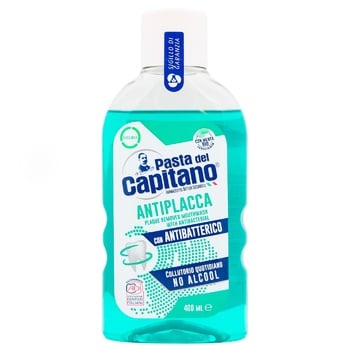 Pasta del Capitano Plaque Remover Mouthwash 400ml - buy, prices for MegaMarket - photo 1