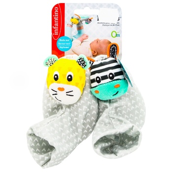 Infantino Rattle Zebra and Tiger Socks - buy, prices for - photo 1