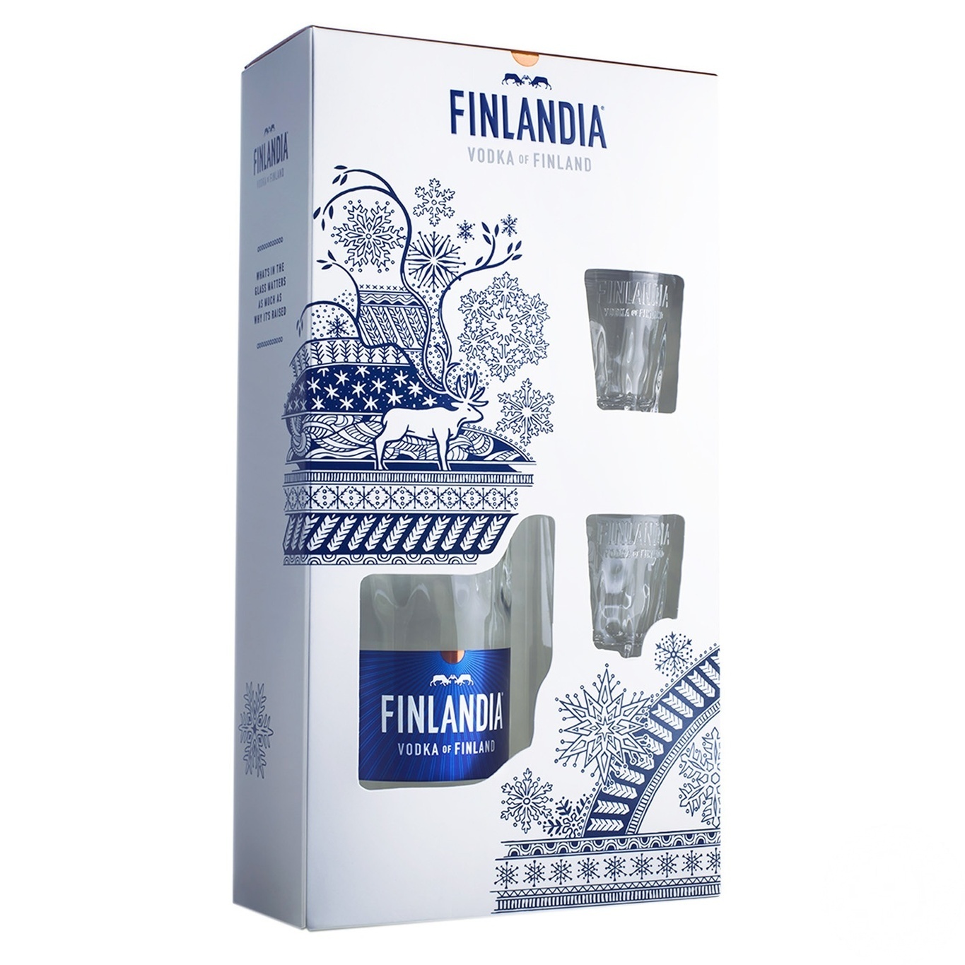 

Водка Finlandia 40% 0,7л с 2-мя рюмками