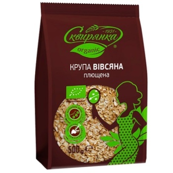 Крупа овсяная Сквирянка плющенная органическая 500г - купить, цены на Auchan - фото 1